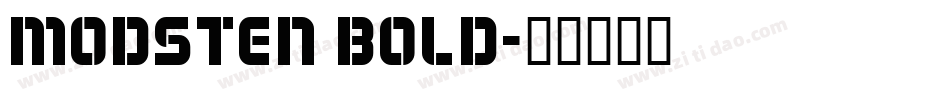Modsten Bold字体转换